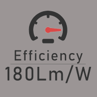 High Lumen efficiency