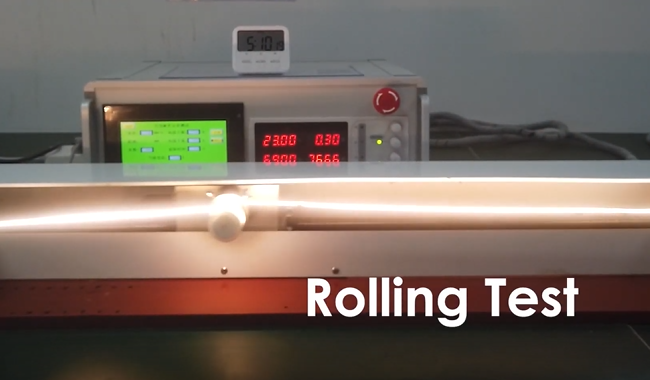 cob tape rolling test