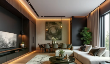 8mm led strip in living room