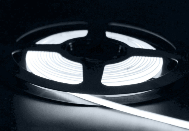 Reel to Reel COB Cold White 6000k LED Strips