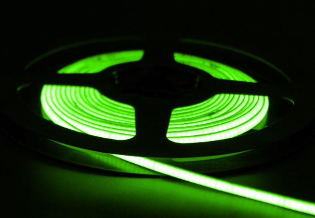 Reel to Reel COB Green LED Strips