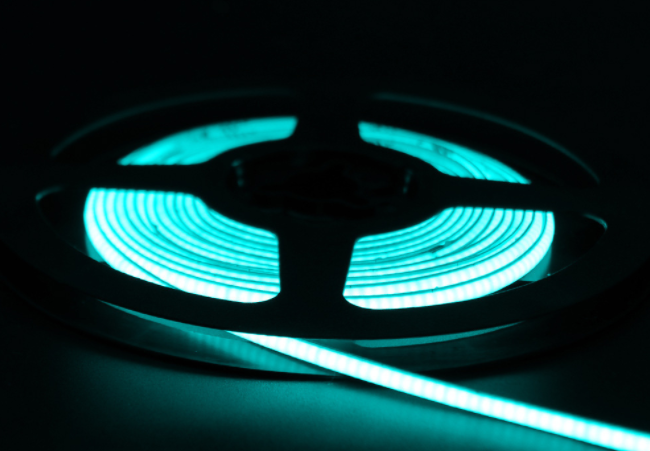 Reel to Reel COB Ice Blue LED Strips