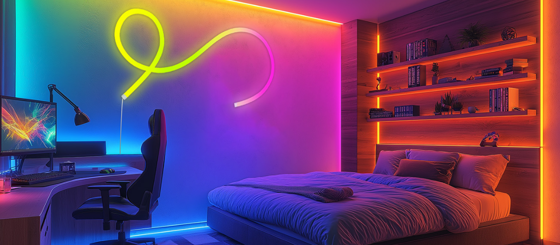 360 degree luminous flexible neon strip