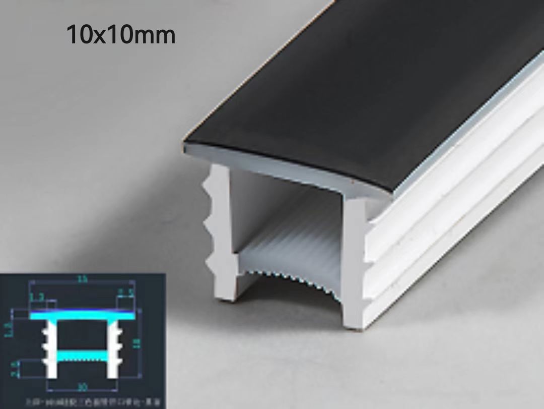 led neon lights black cover 10x10mm