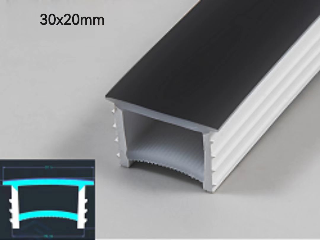 led neon lights black cover 30x20mm