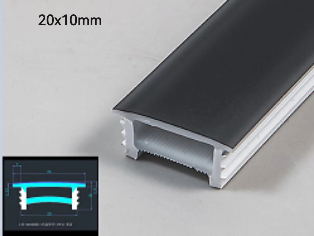 led neon lights black covers 20x10mm