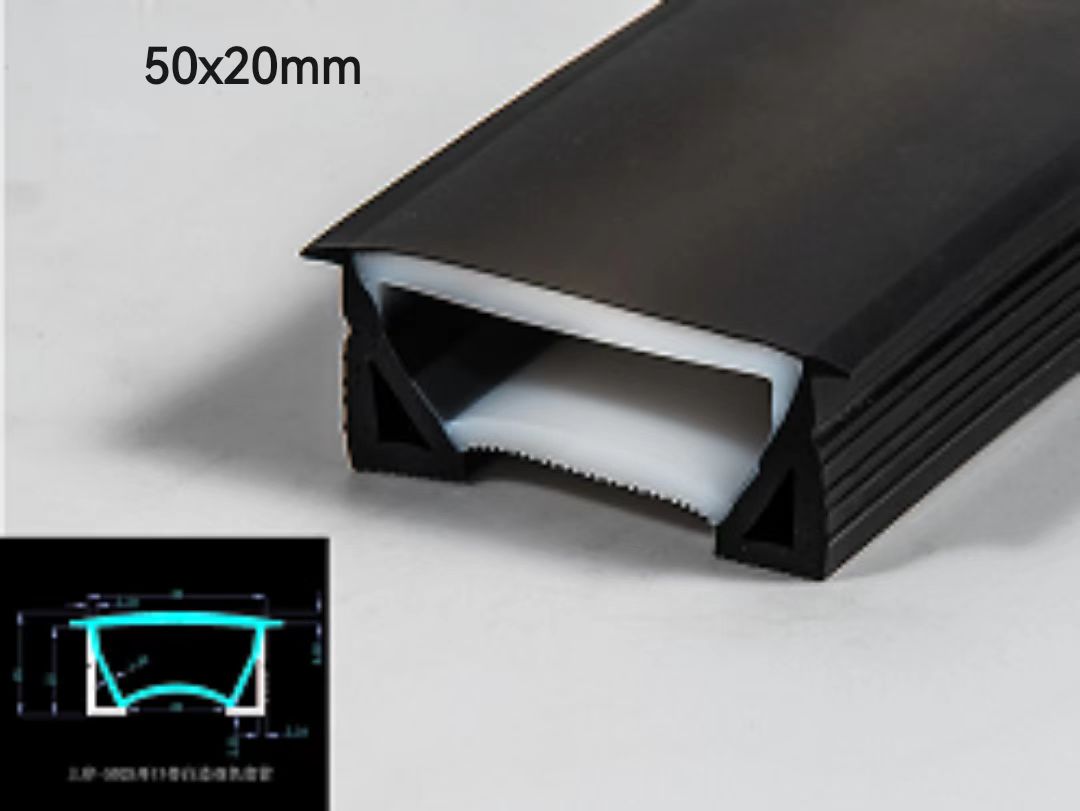 led neon lights black silicone 50x20mm