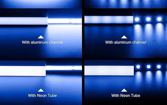 BLUE COB LED LIGHT VS SMD LIGHT
