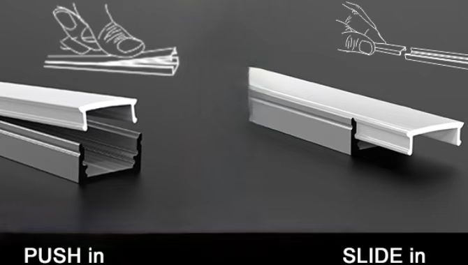 recessed led profile installatin way