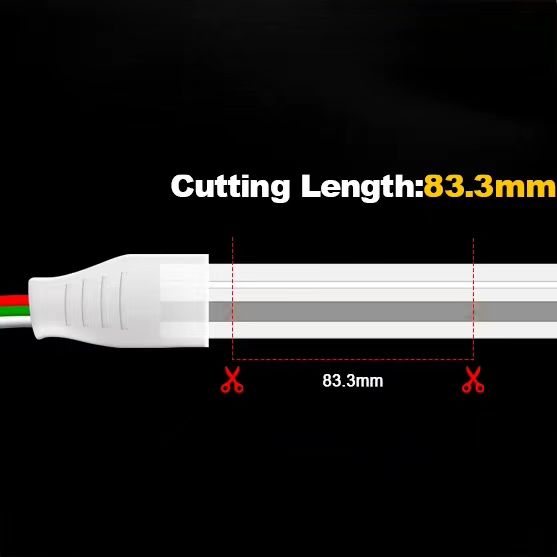 Neon RGB LED Strip cutting length 83mm